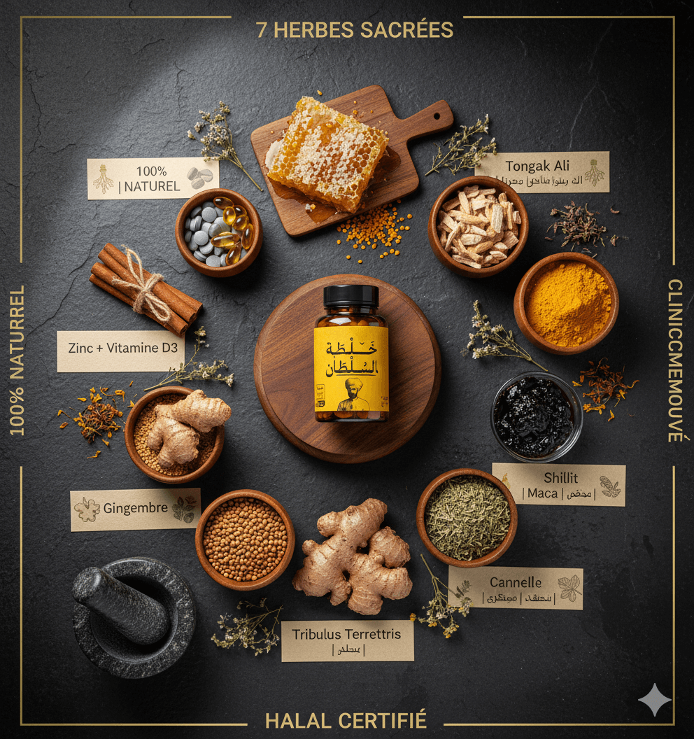 MIEL DES SULTANS - FORMULE 7 HERBES VIRILITÉ